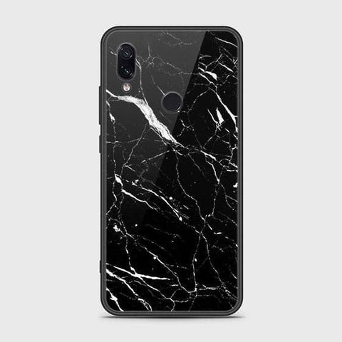 Xiaomi Redmi Note 7 Cover - Black Marble Series - HQ Ultra Shine Premium Infinity Glass Soft Silicon Borders Case (Fast Delivery)