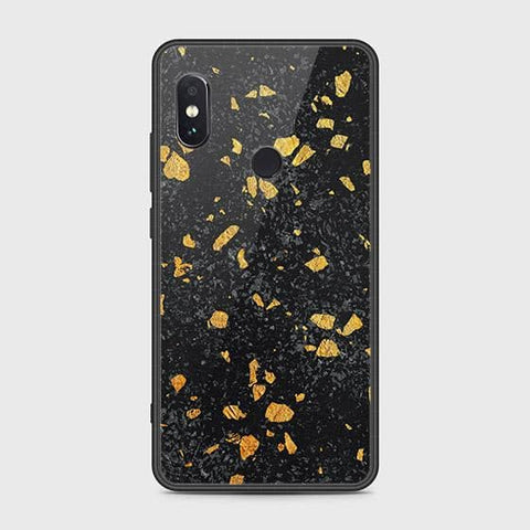 Xiaomi Redmi Note 5 AI Dual Camera Cover - Black Marble Series - HQ Ultra Shine Premium Infinity Glass Soft Silicon Borders Case