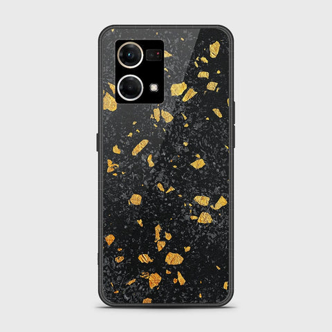 Oppo Reno 7 4G Cover - Black Marble Series - HQ Ultra Shine Premium Infinity Glass Soft Silicon Borders Case SuccessActive