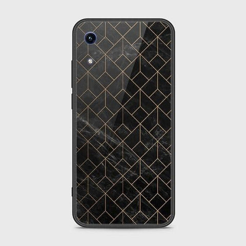 Huawei Honor Play 8A Cover - Black Marble Series - HQ Ultra Shine Premium Infinity Glass Soft Silicon Borders Case