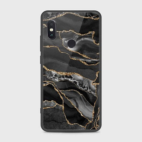 Xiaomi Redmi Note 5 AI Dual Camera Cover - Black Marble Series - HQ Ultra Shine Premium Infinity Glass Soft Silicon Borders Case