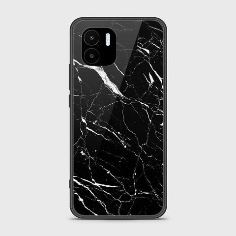 Xiaomi Poco C50 Cover - Black Marble Series - HQ Ultra Shine Premium Infinity Glass Soft Silicon Borders Case