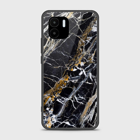 Xiaomi Poco C50 Cover - Black Marble Series - HQ Ultra Shine Premium Infinity Glass Soft Silicon Borders Case