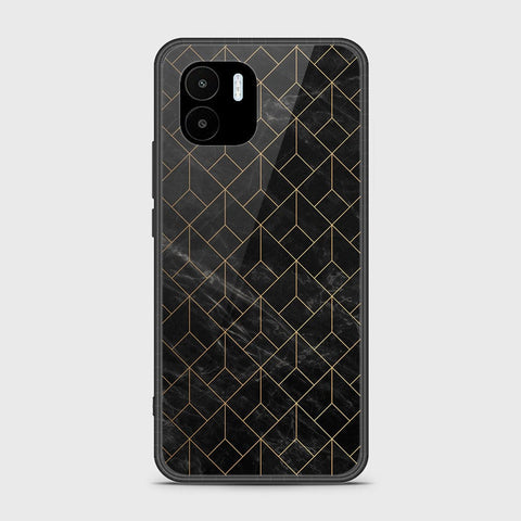 Xiaomi Poco C50 Cover - Black Marble Series - HQ Ultra Shine Premium Infinity Glass Soft Silicon Borders Case