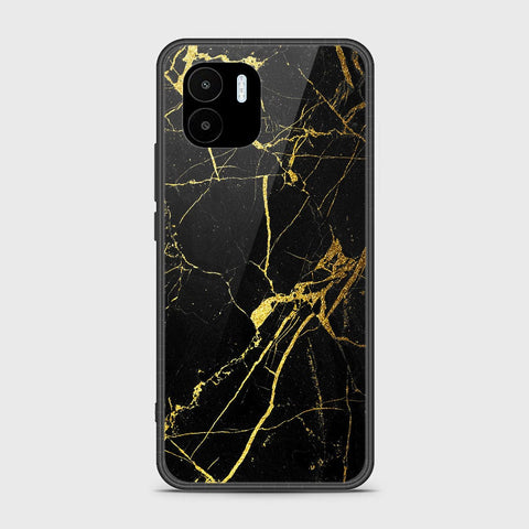 Xiaomi Poco C50 Cover - Black Marble Series - HQ Ultra Shine Premium Infinity Glass Soft Silicon Borders Case