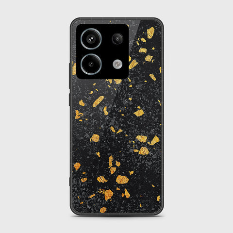 Xiaomi Poco M6 Pro 4G Cover- Black Marble Series - HQ Ultra Shine Premium Infinity Glass Soft Silicon Borders Case