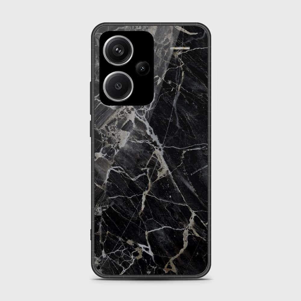 Xiaomi Redmi Note 13 Pro Plus 5G XFF Edition Cover- Black Marble Series - HQ Ultra Shine Premium Infinity Glass Soft Silicon Borders Case