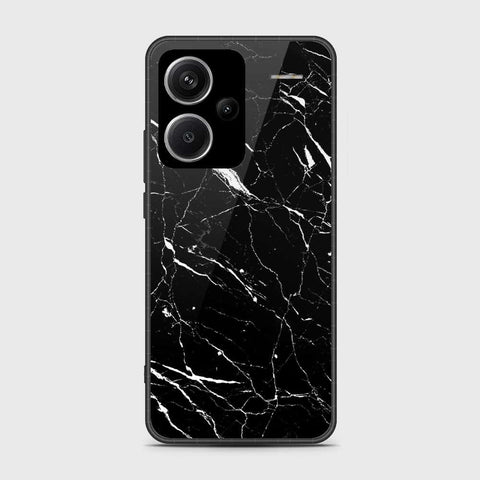 Xiaomi Redmi Note 13 Pro Plus 5G XFF Edition Cover- Black Marble Series - HQ Ultra Shine Premium Infinity Glass Soft Silicon Borders Case