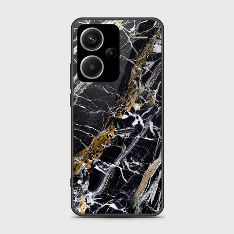 Xiaomi Redmi Note 13 Pro Plus 5G XFF Edition Cover- Black Marble Series - HQ Ultra Shine Premium Infinity Glass Soft Silicon Borders Case