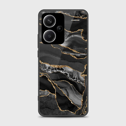 Xiaomi Redmi Note 13 Pro Plus 5G XFF Edition Cover- Black Marble Series - HQ Ultra Shine Premium Infinity Glass Soft Silicon Borders Case