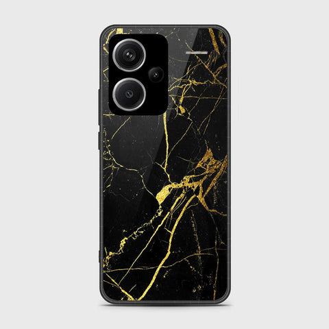 Xiaomi Redmi Note 13 Pro Plus 5G XFF Edition Cover- Black Marble Series - HQ Ultra Shine Premium Infinity Glass Soft Silicon Borders Case