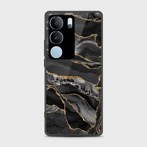 Vivo S17 Cover- Black Marble Series - HQ Premium Shine Durable Shatterproof Case