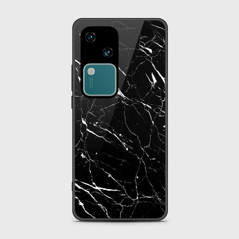 Vivo V30 Cover- Black Marble Series - HQ Premium Shine Durable Shatterproof Case