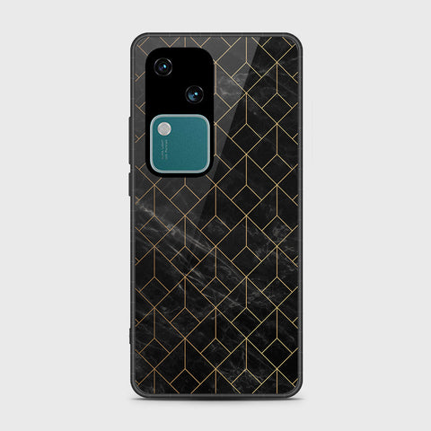 Vivo V30 Cover- Black Marble Series - HQ Premium Shine Durable Shatterproof Case