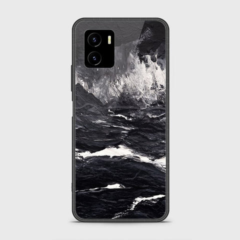 Vivo Y01 Cover - Black Marble Series - HQ Ultra Shine Premium Infinity Glass Soft Silicon Borders Case (Fast Delivery)