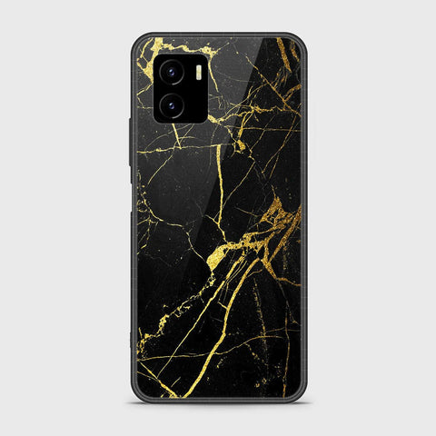 Vivo Y15a Cover - Black Marble Series - HQ Ultra Shine Premium Infinity Glass Soft Silicon Borders Case (Fast Delivery)