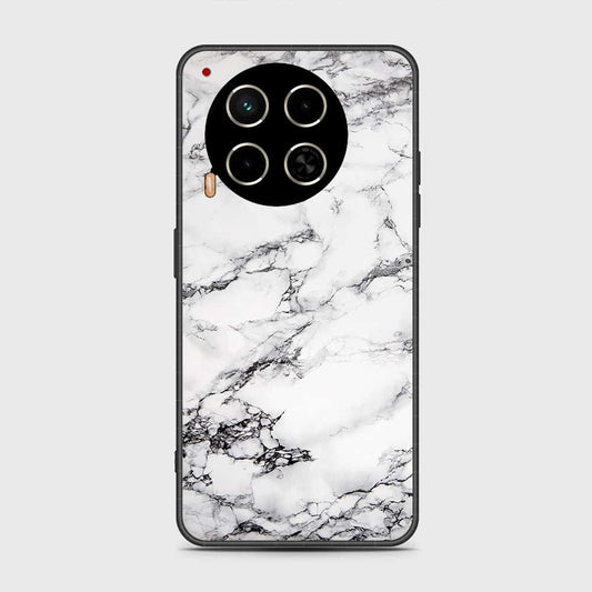 Tecno Camon 30 Cover- White Marble Series - HQ Premium Shine Durable Shatterproof Case