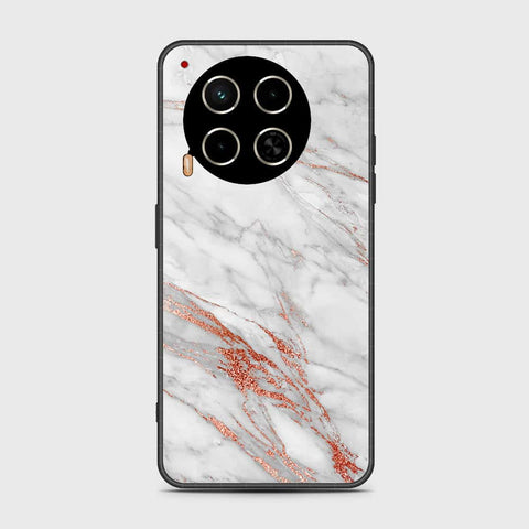 Tecno Camon 30 Cover- White Marble Series - HQ Premium Shine Durable Shatterproof Case