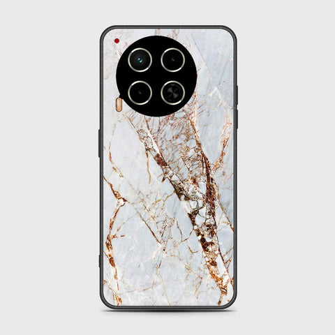 Tecno Camon 30 Cover- White Marble Series - HQ Premium Shine Durable Shatterproof Case