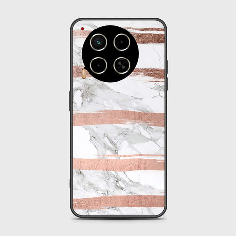 Tecno Camon 30 Cover- White Marble Series - HQ Premium Shine Durable Shatterproof Case