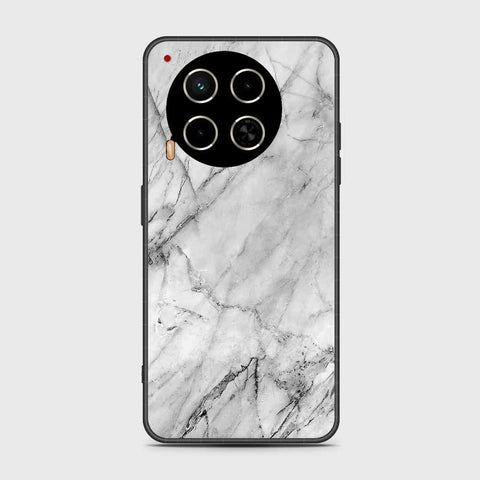 Tecno Camon 30 Cover- White Marble Series - HQ Premium Shine Durable Shatterproof Case