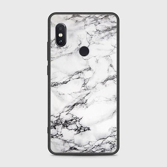 Xiaomi Redmi Note 5 AI Dual Camera Cover - White Marble Series - HQ Ultra Shine Premium Infinity Glass Soft Silicon Borders Case