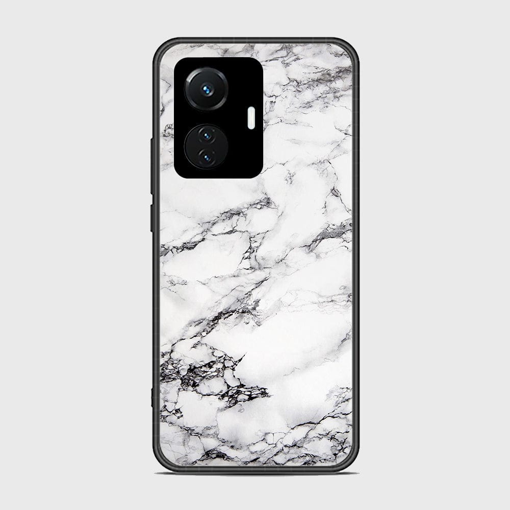 Vivo S15e Cover- White Marble Series - HQ Ultra Shine Premium Infinity Glass Soft Silicon Borders Case (Fast Delivery)