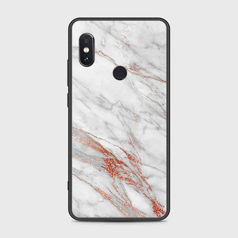 Xiaomi Redmi Note 5 AI Dual Camera Cover - White Marble Series - HQ Ultra Shine Premium Infinity Glass Soft Silicon Borders Case