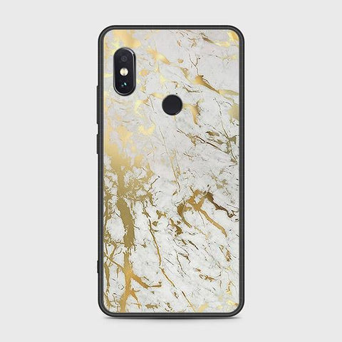 Xiaomi Redmi Note 5 AI Dual Camera Cover - White Marble Series - HQ Ultra Shine Premium Infinity Glass Soft Silicon Borders Case