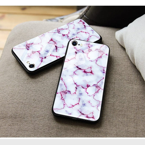 Samsung Galaxy A35 Cover- White Marble Series - HQ Ultra Shine Premium Infinity Glass Soft Silicon Borders Case