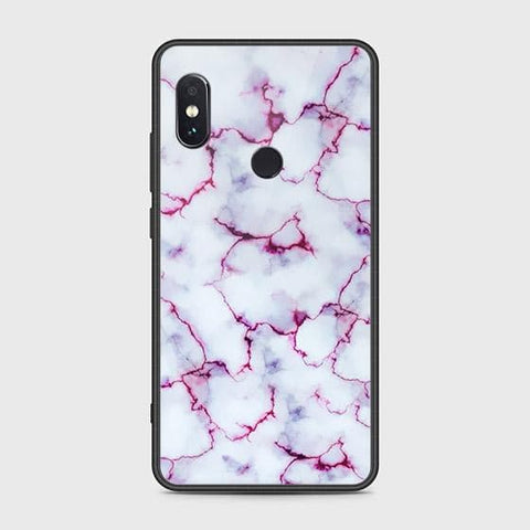 Xiaomi Redmi Note 5 AI Dual Camera Cover - White Marble Series - HQ Ultra Shine Premium Infinity Glass Soft Silicon Borders Case