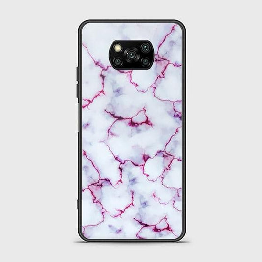 Xiaomi Poco X3 Pro Cover - White Marble Series - D18 - HQ Ultra Shine Premium Infinity Glass Soft Silicon Borders Case ( Fast Delivery )