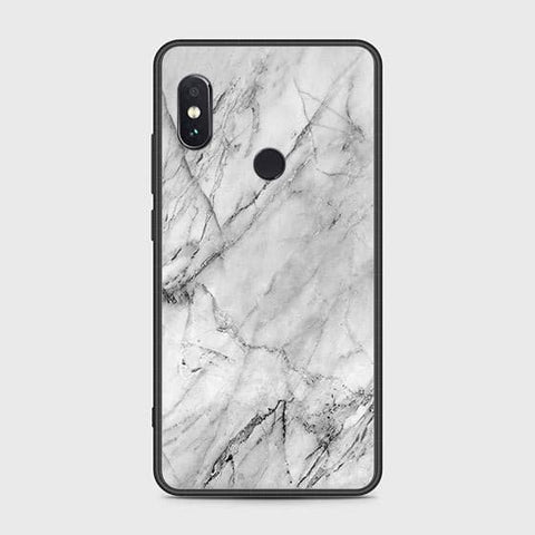 Xiaomi Redmi Note 5 AI Dual Camera Cover - White Marble Series - HQ Ultra Shine Premium Infinity Glass Soft Silicon Borders Case