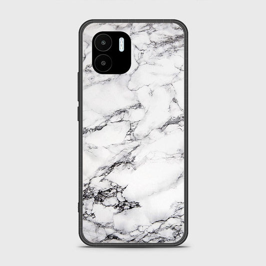 Xiaomi Poco C50 Cover - White Marble Series - HQ Ultra Shine Premium Infinity Glass Soft Silicon Borders Case