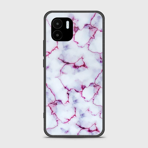 Xiaomi Poco C50 Cover - White Marble Series - HQ Ultra Shine Premium Infinity Glass Soft Silicon Borders Case