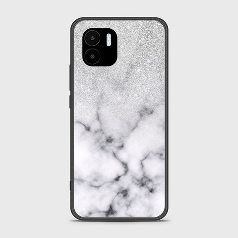 Xiaomi Poco C50 Cover - White Marble Series - HQ Ultra Shine Premium Infinity Glass Soft Silicon Borders Case