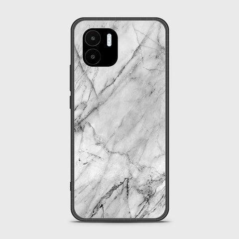 Xiaomi Poco C50 Cover - White Marble Series - HQ Ultra Shine Premium Infinity Glass Soft Silicon Borders Case