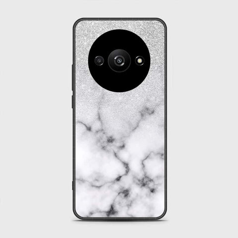 Xiaomi Redmi A3x Cover- White Marble Series - HQ Ultra Shine Premium Infinity Glass Soft Silicon Borders Case