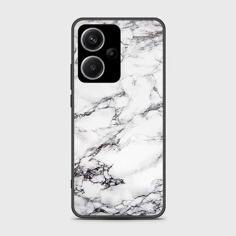 Xiaomi Redmi Note 13 Pro Plus 5G XFF Edition Cover- White Marble Series - HQ Ultra Shine Premium Infinity Glass Soft Silicon Borders Case