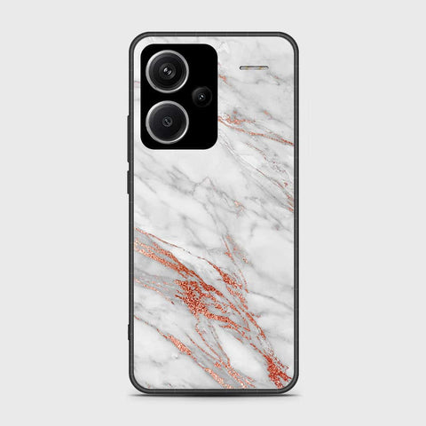 Xiaomi Redmi Note 13 Pro Plus 5G XFF Edition Cover- White Marble Series - HQ Ultra Shine Premium Infinity Glass Soft Silicon Borders Case