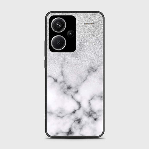 Xiaomi Redmi Note 13 Pro Plus 5G XFF Edition Cover- White Marble Series - HQ Ultra Shine Premium Infinity Glass Soft Silicon Borders Case