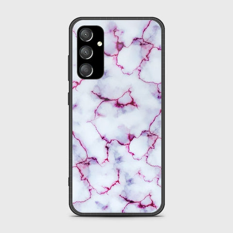 Samsung Galaxy A35 Cover- White Marble Series - HQ Ultra Shine Premium Infinity Glass Soft Silicon Borders Case