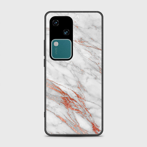 Vivo V30 Cover- White Marble Series - HQ Premium Shine Durable Shatterproof Case