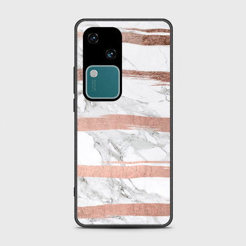 Vivo V30 Cover- White Marble Series - HQ Premium Shine Durable Shatterproof Case