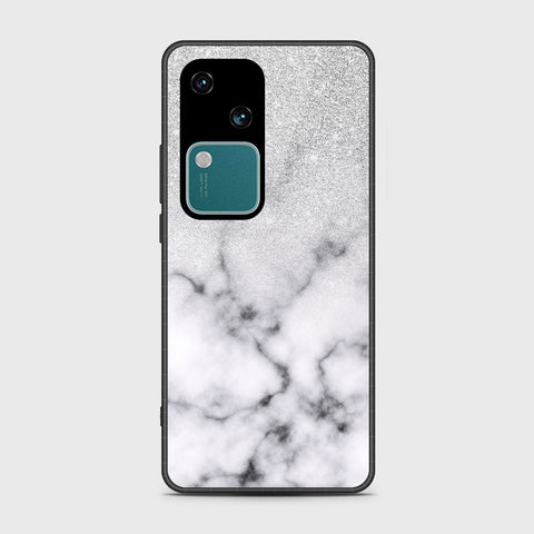 Vivo V30 Cover- White Marble Series - HQ Premium Shine Durable Shatterproof Case