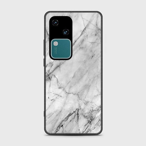 Vivo V30 Cover- White Marble Series - HQ Premium Shine Durable Shatterproof Case