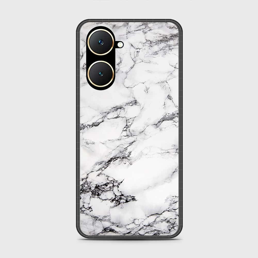 Vivo Y18 Cover- White Marble Series - HQ Premium Shine Durable Shatterproof Case