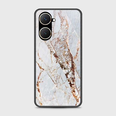 Vivo Y03 Cover- White Marble Series - HQ Premium Shine Durable Shatterproof Case