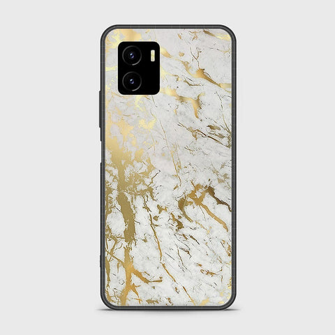 Vivo Y15c Cover - White Marble Series - HQ Ultra Shine Premium Infinity Glass Soft Silicon Borders Case