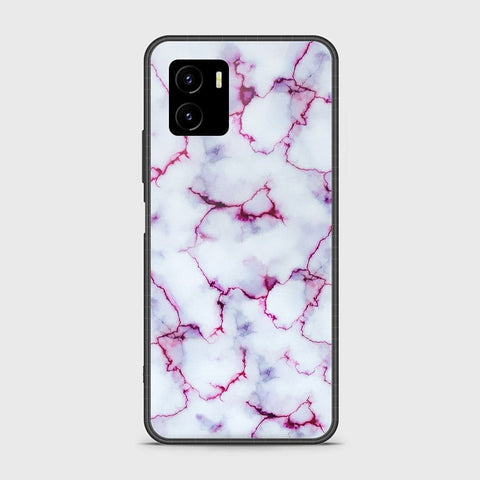 Vivo Y15c Cover - White Marble Series - HQ Ultra Shine Premium Infinity Glass Soft Silicon Borders Case